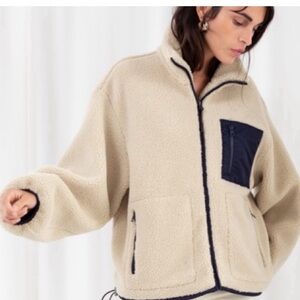 & Other Stories Oversized Sherpa Jacket